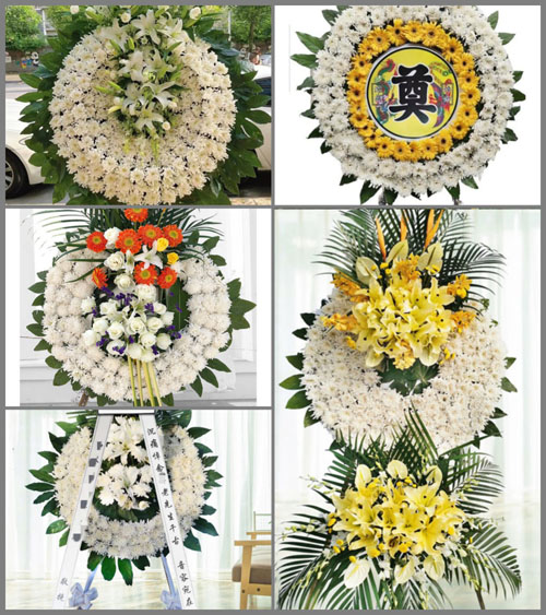 福建福州闽侯县祥谦镇门口村花圈速递